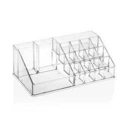 Organizador de Maquillaje Versa 12,5 x 8 x 22 cm Poliestireno Baño y ducha