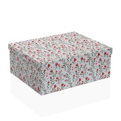 Set de Cajas Organizadoras Apilables Versa Corazones Cartón 15 Piezas 35 x 16,5 x 43 cm