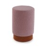 Taburete Versa Rosa claro Madera 33 x 47 x 33 cm