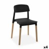 Silla Versa Negro 45 x 76 x 42 cm (4 Unidades)