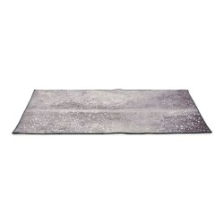 Alfombra 100 x 150 cm Blanco Gris