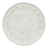 Mesa auxiliar Mandala 40 x 39 x 40 cm Madera Marrón Blanco