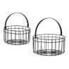 Cesta Negro Metal 25 x 27 x 25 cm (2 pcs)