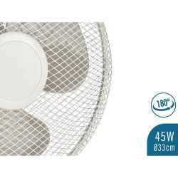 Ventilador de Sobremesa 45 W Blanco