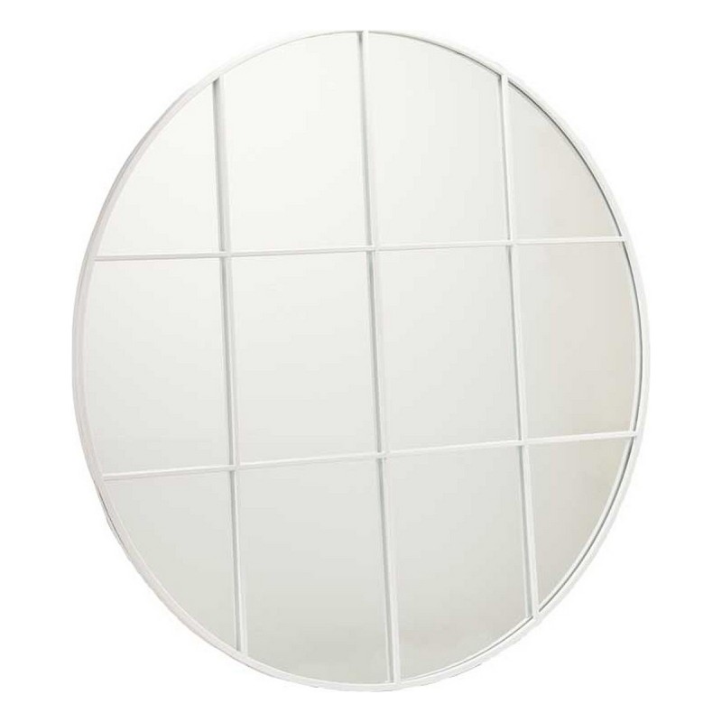 Espejo de pared Redondo Metal Blanco (100 x 2,5 x 100 cm)