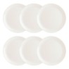 Set de Platos Luminarc Diwali 6 Unidades Blanco Vidrio (u00d8 27 cm)