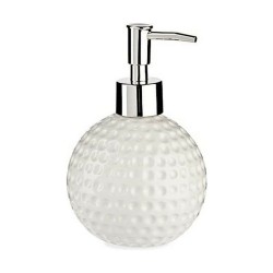 Dispensador de Jabón Golf Cerámica Metal Blanco 12 Unidades (300 ml)