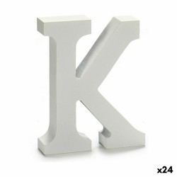 Letra K Madera Blanco (2 x...