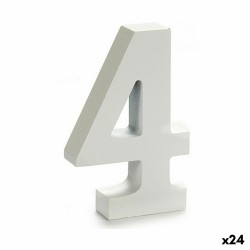 Número 4 Madera Blanco (2 x...