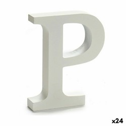 Letra P Madera Blanco (2 x...