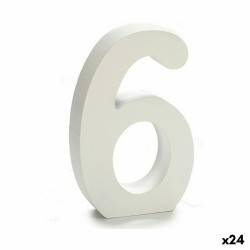 Número 6 Madera Blanco (2 x...