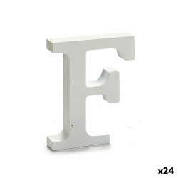 Letra F Madera Blanco (2 x...