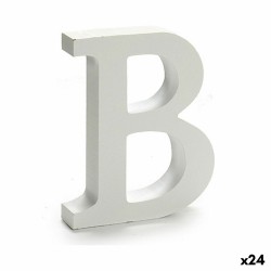 Letra B Madera Blanco (2 x...