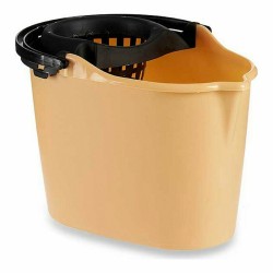 Cubo de Fregar Negro Beige Polipropileno (15 L)