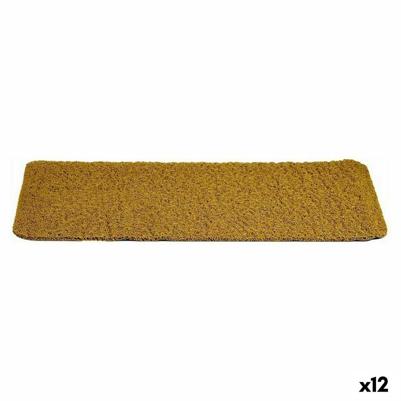 Felpudo Marrón Poliéster PVC (70 x 40 cm) (12 Unidades)