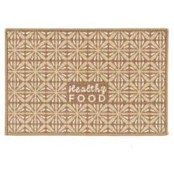 Alfombra Healthy Food 40 x 1 x 60 cm Beige Poliamida Látex (24 Unidades)