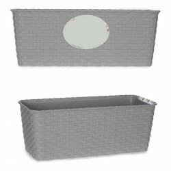 Jardinera Autorriego Stefanplast Gris Plástico 13 x 11 x 29 cm (12 Unidades)