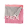 Foulard Multiusos Rayas 160 x 200 cm Rosa (12 Unidades)