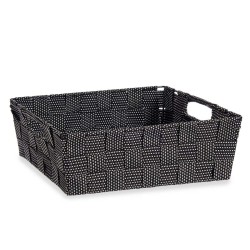 Cesta Trenzada Negro 3 L (23 x 8 x 27 cm) (48 Unidades)