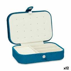 Caja-Joyero Azul Terciopelo...