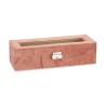 Caja para Relojes Rosa Metal (30,5 x 8,5 x 11,5 cm) (6 Unidades)