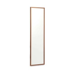 Espejo de pared 30 x 120 cm Bronce Madera MDF (2 Unidades)