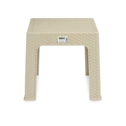 Mesa Infantil Rattan Crema Plástico 47 x 42,5 x 47 cm (4 Unidades)