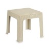 Mesa Infantil Rattan Crema Plástico 47 x 42,5 x 47 cm (4 Unidades)