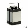 Farol LED Negro Espejo 12,5 x 18,5 x 12,5 cm (6 Unidades)