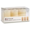 Set de Velas Oscilante LED Crema 8 x 13 x 8 cm (6 Unidades)