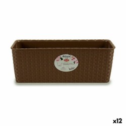 Jardinera Stefanplast Beige Plástico 39 x 13,5 x 15,5 cm (12 Unidades)