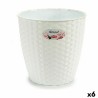 Macetero Stefanplast Blanco Plástico 24 x 22,5 x 24 cm (6 Unidades)