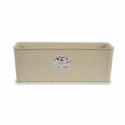 Jardinera Stefanplast Beige Plástico 17,5 x 16 x 48,5 cm (12 Unidades)