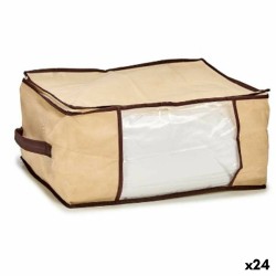 Bolsa de Almacenamiento Crema Poliéster Polipropileno 27 L 45 x 30 x 20 cm (24 Unidades)