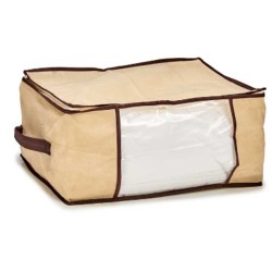 Bolsa de Almacenamiento Crema Poliéster Polipropileno 27 L 45 x 30 x 20 cm (24 Unidades)