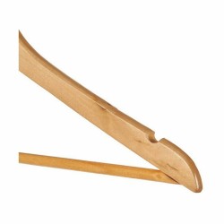 Juego de Perchas Marrón natural Madera 45.5 x 21,5 x 1 cm (4 Unidades)