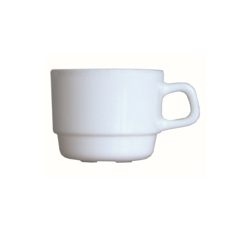 Juego de Tazas Arcoroc Restaurant Blanco Vidrio 190 ml Infusiu00f3n 12 Unidades