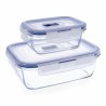 Set de Fiambreras Luminarc Pure Box Cristal Bicolor (2 Piezas)