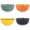 Set de Cuencos Quid Pippa Aperitivo Ceru00e1mica Multicolor (11 cm) (4 Unidades)