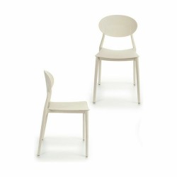 Silla de Comedor Blanco Plástico 41 x 81 x 49 cm (4 Unidades)