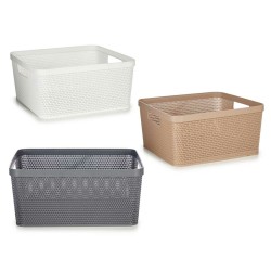 Cesta Multiusos Plástico 10 L 36 x 15 x 29 cm (18 Unidades)