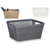 Cesta Multiusos Plástico 5 L 29,5 x 13 x 23 cm (18 Unidades)