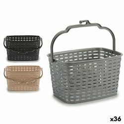 Cesta para Pinzas Plástico 3 L 23,5 x 12,8 x 19 cm (36 Unidades)