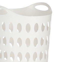 Cesto para la Ropa Blanco Plástico 50 L 44 x 56 x 41 cm (12 Unidades)