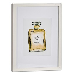 Cuadro CH Nº5 Perfume Vidrio Aglomerado 33 x 3 x 43 cm (6 Unidades)