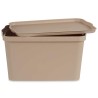 Caja de Almacenaje con Tapa Beige Plástico 24 L 29,3 x 24,5 x 45 cm (6 Unidades)