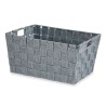 Cesta Multiusos Gris Tela 5 L 30,4 x 14 x 20 cm (18 Unidades)