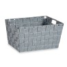 Cesta Multiusos Gris Tela 5 L 30,4 x 14 x 20 cm (18 Unidades)