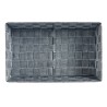 Cesta Multiusos Gris Tela 3,8 L 34 x 8,5 x 21 cm (18 Unidades)