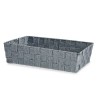 Cesta Multiusos Gris Tela 3,8 L 34 x 8,5 x 21 cm (18 Unidades)